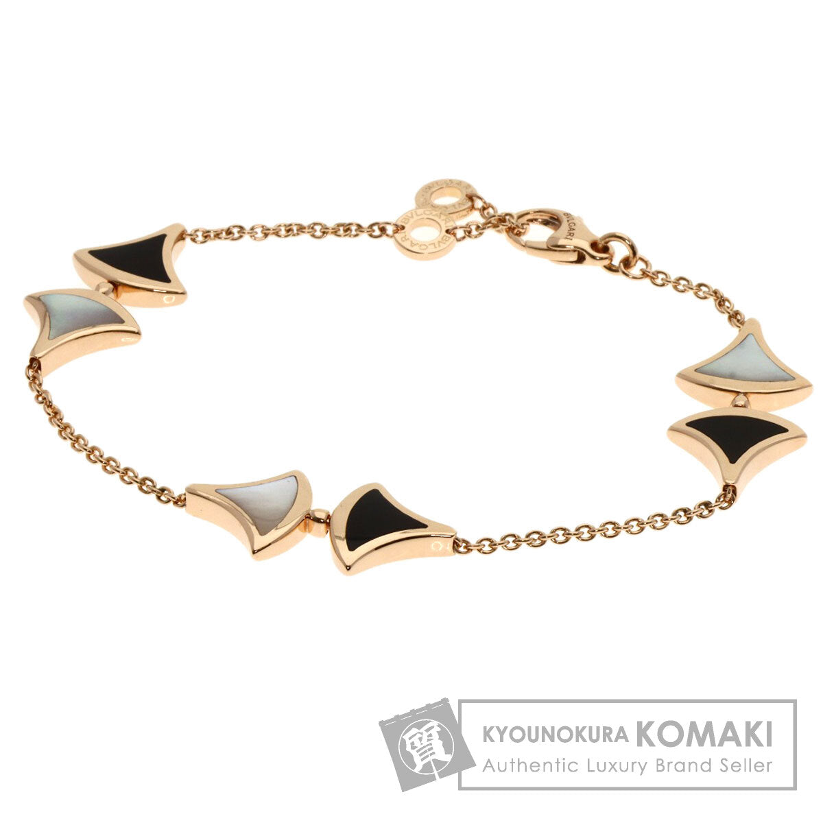 BVLGARI   Diva Dream Onyx Shell ML Bracelet  K18 Pink Gold Ladies  [’†ŒÃ]