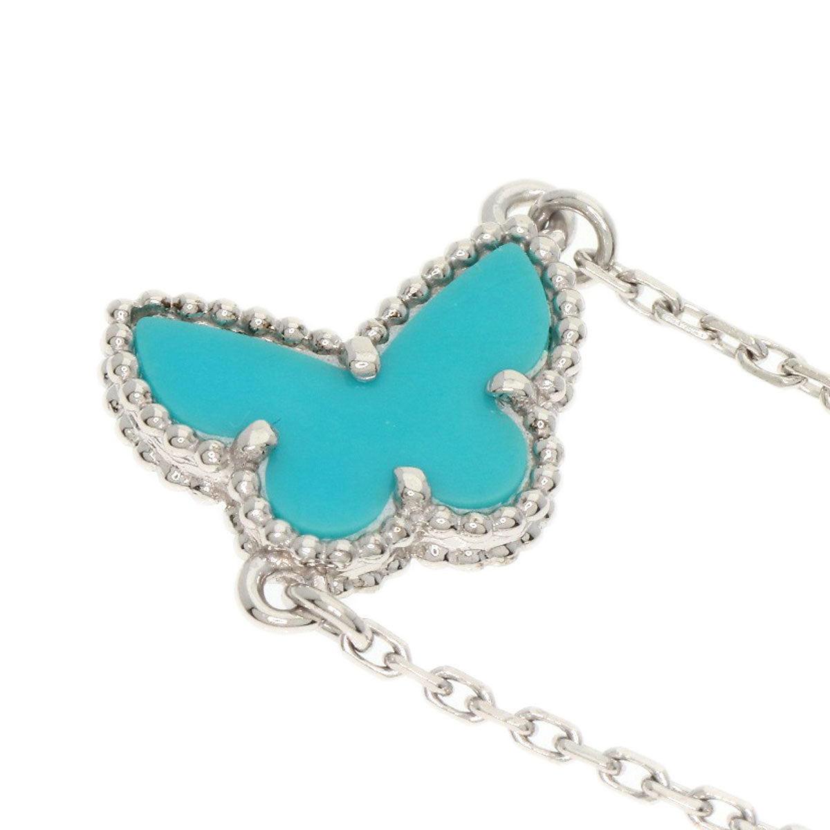 Van Cleef & Arpels   Bracelet Sweet Alhambra Papillon Turquoise K18 White Gold Ladies