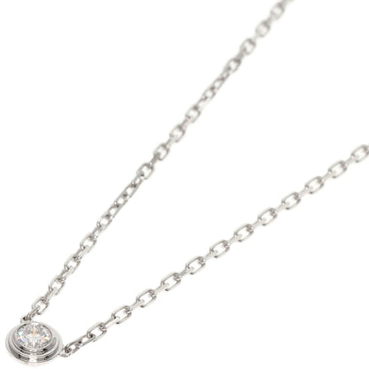 CARTIER Diaman Léger SM Diamond Necklace K18 White Gold Ladies [Used]
