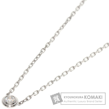 CARTIER Diaman Léger SM Diamond Necklace K18 White Gold Ladies [Used]
