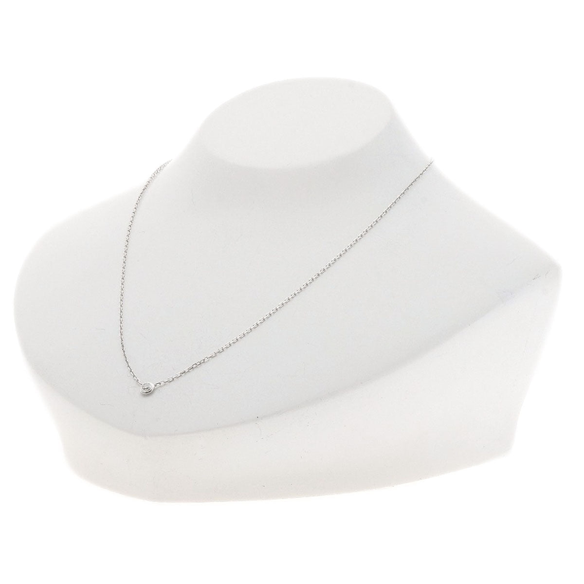 CARTIER Diaman Léger SM Diamond Necklace K18 White Gold Ladies [Used]