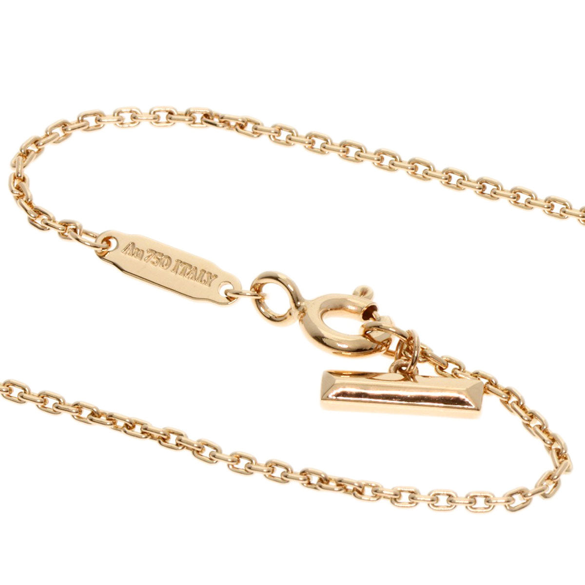 TIFFANY&Co. T One Circle Pink Sapphire Necklace K18 Pink Gold Ladies [Used]