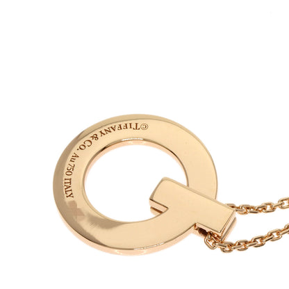 TIFFANY&Co. T One Circle Pink Sapphire Necklace K18 Pink Gold Ladies [Used]