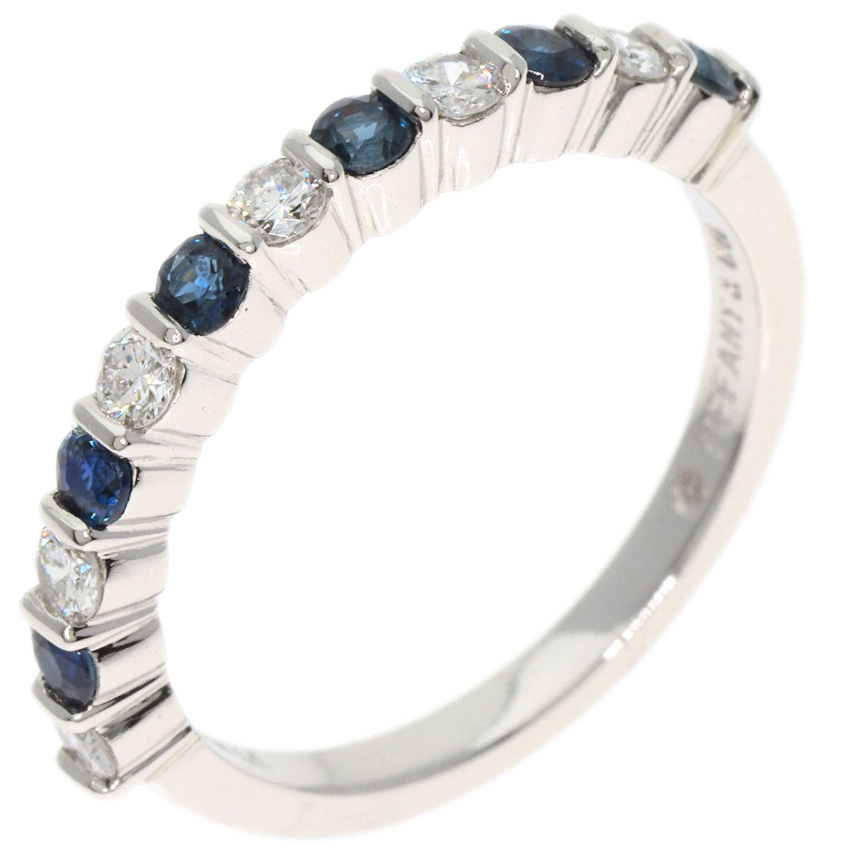 TIFFANY&Co. Diamond Sapphire Ring Platinum PT950 Ladies [Used]