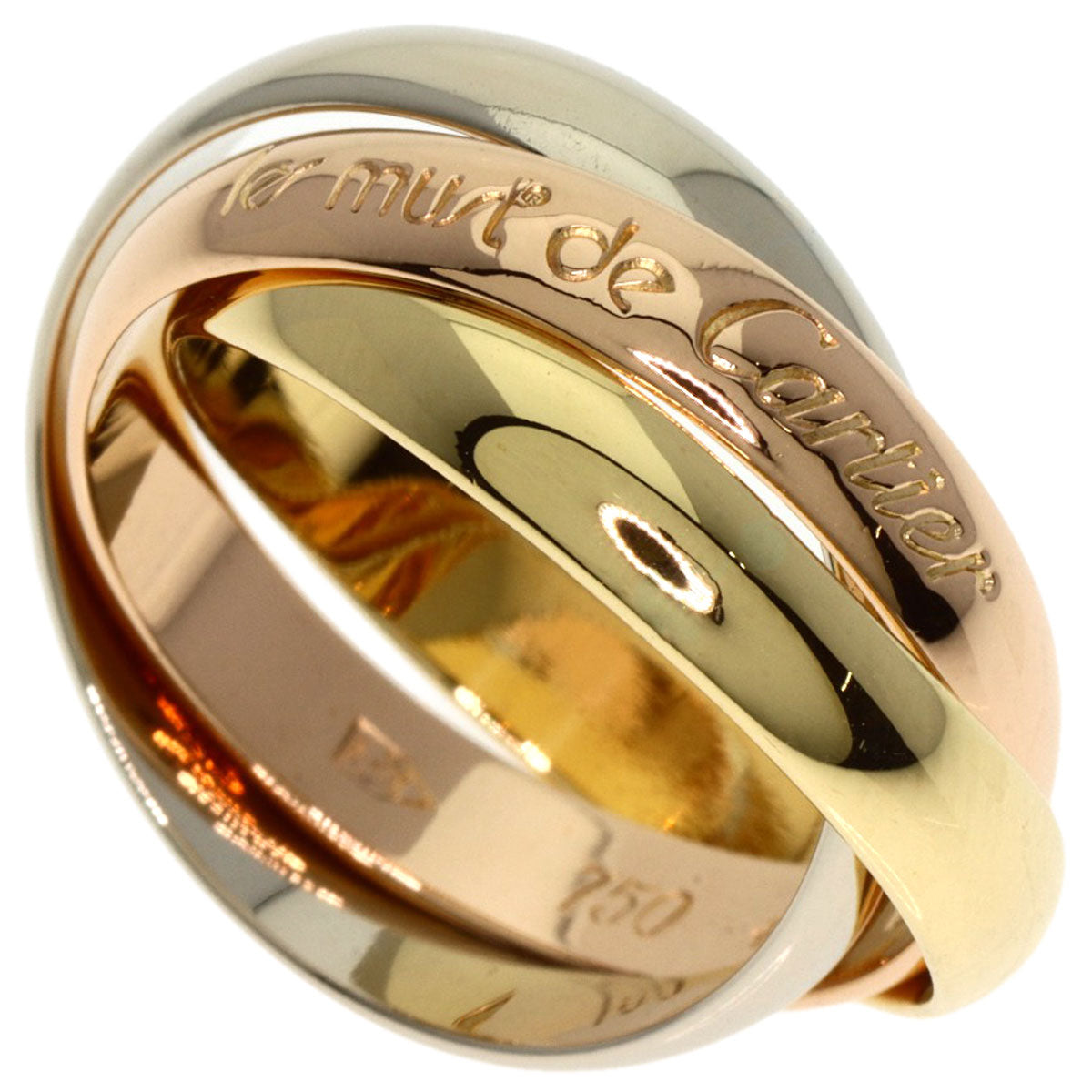 CARTIER   Trinity #48 Ring  K18 Yellow Gold K18 White GoldLadies [Used]