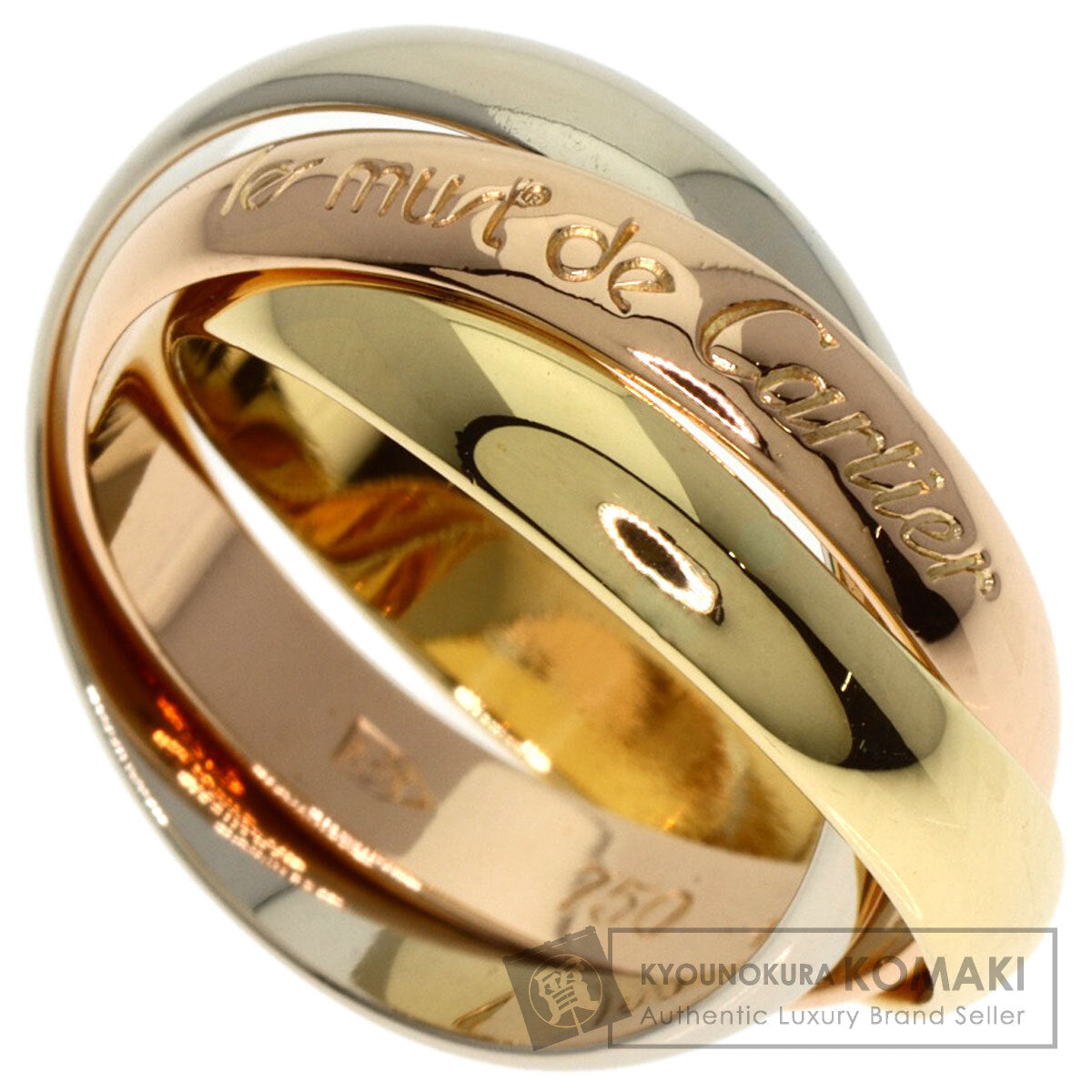 CARTIER   Trinity #48 Ring  K18 Yellow Gold K18 White GoldLadies [Used]