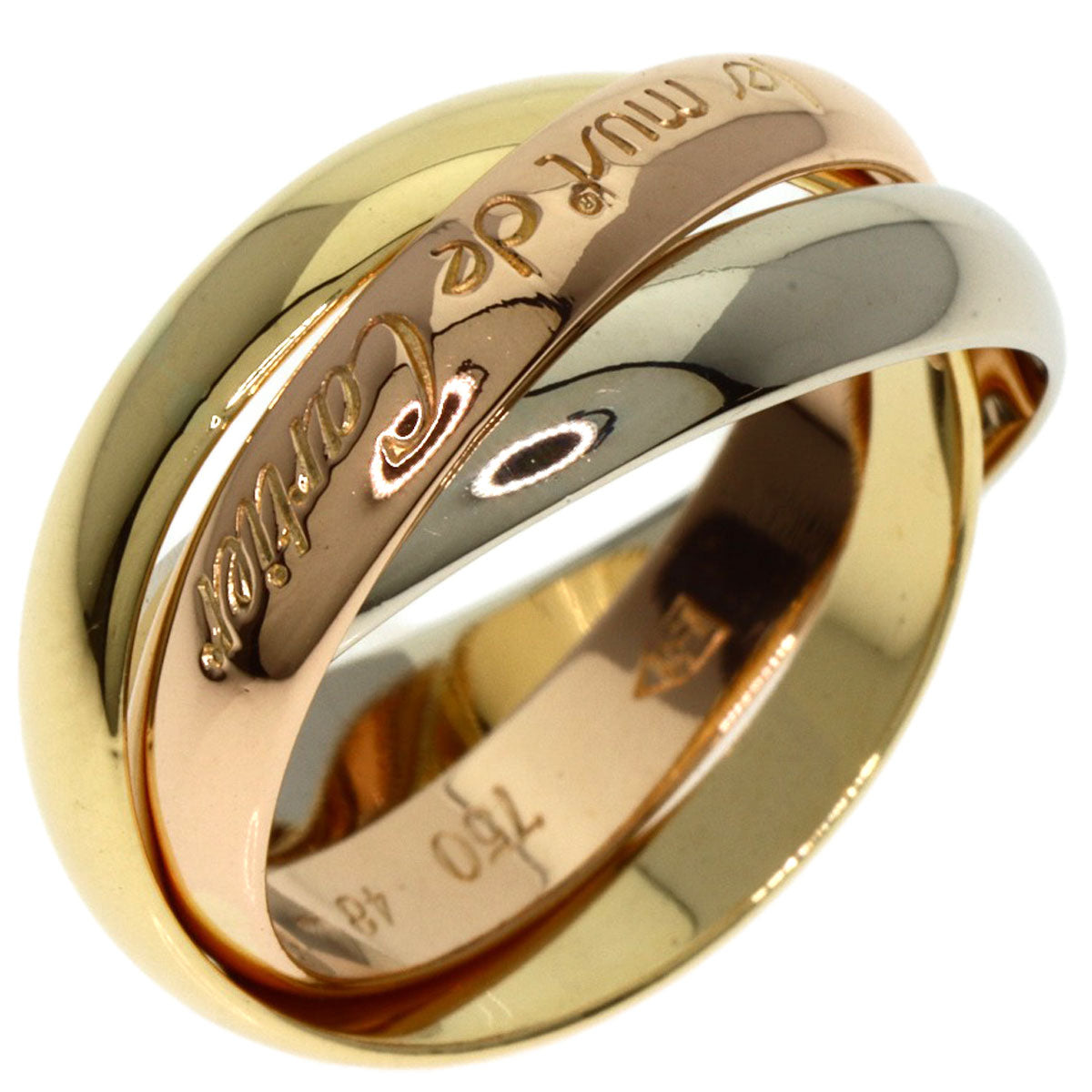 CARTIER   Trinity #48 Ring  K18 Yellow Gold K18 White GoldLadies [Used]