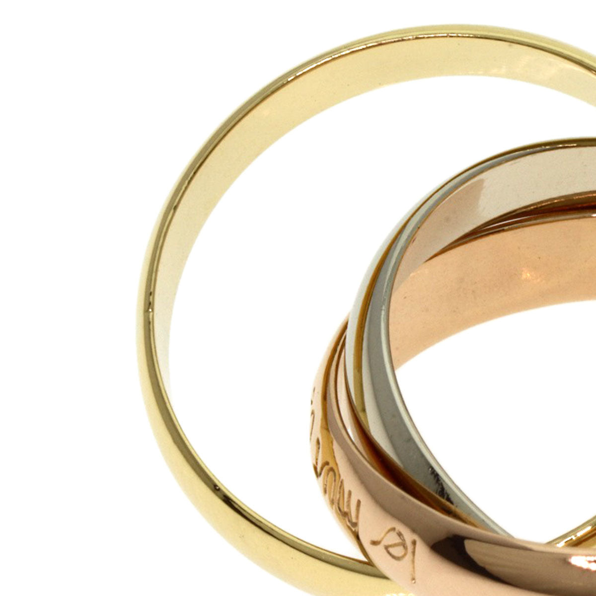 CARTIER   Trinity #48 Ring  K18 Yellow Gold K18 White GoldLadies [Used]