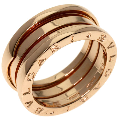 BVLGARI B.zero1 3 Band #53 Ring K18 Pink Gold Ladies [Used]