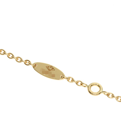 Dior Mimi Rose 3P Diamond Necklace K18 Yellow Gold Ladies [Used]