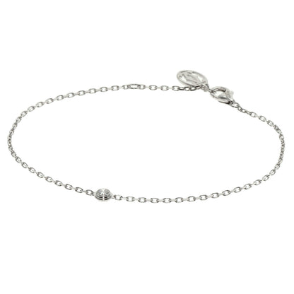 CARTIER Diamant Léger SM Diamond Bracelet K18 White Gold Ladies [Used]
