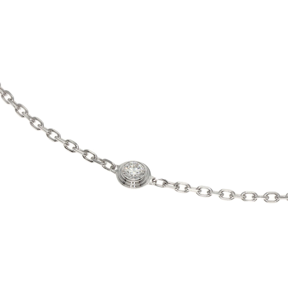 CARTIER Diamant Léger SM Diamond Bracelet K18 White Gold Ladies [Used]