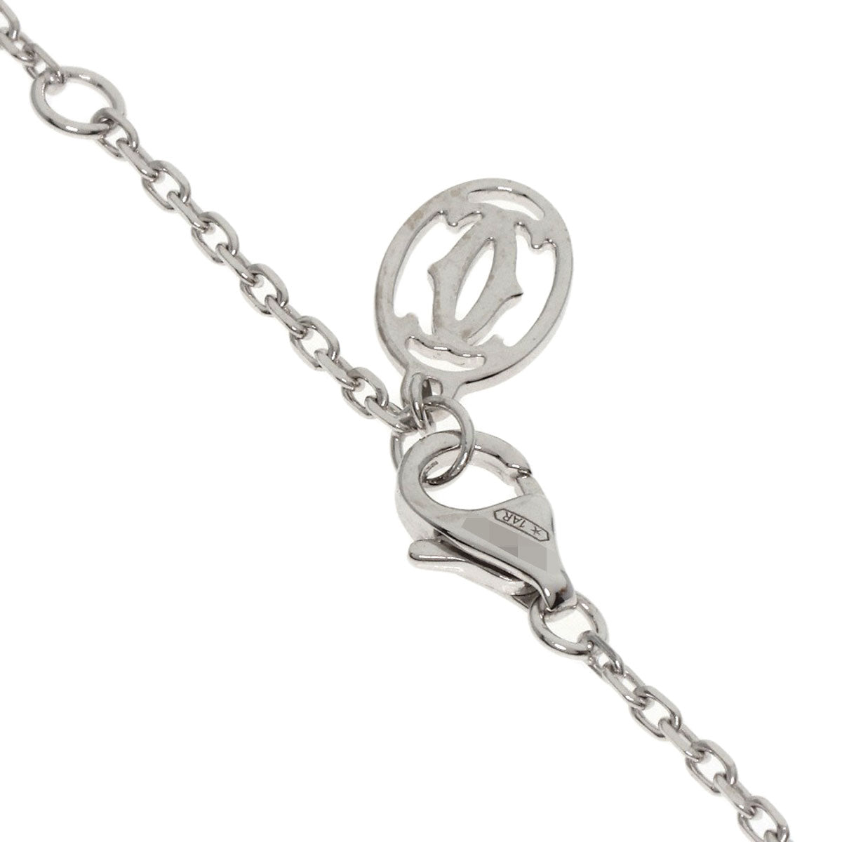 CARTIER Diamant Léger SM Diamond Bracelet K18 White Gold Ladies [Used]