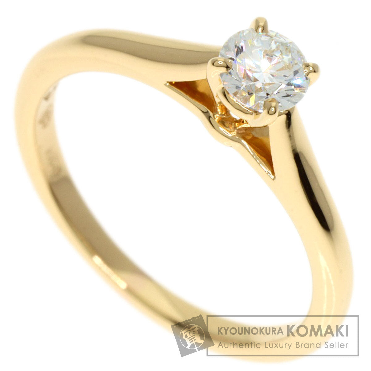 CARTIER Diamond #46 Ring K18 Yellow Gold Ladies [Used]