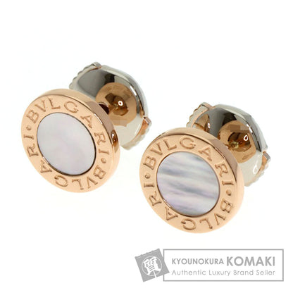BVLGARI BVLGARI BVLGARI Shell earring K18 Pink Gold K18 White GoldLadies [Used]