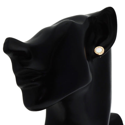 BVLGARI BVLGARI BVLGARI Shell earring K18 Pink Gold K18 White GoldLadies [Used]