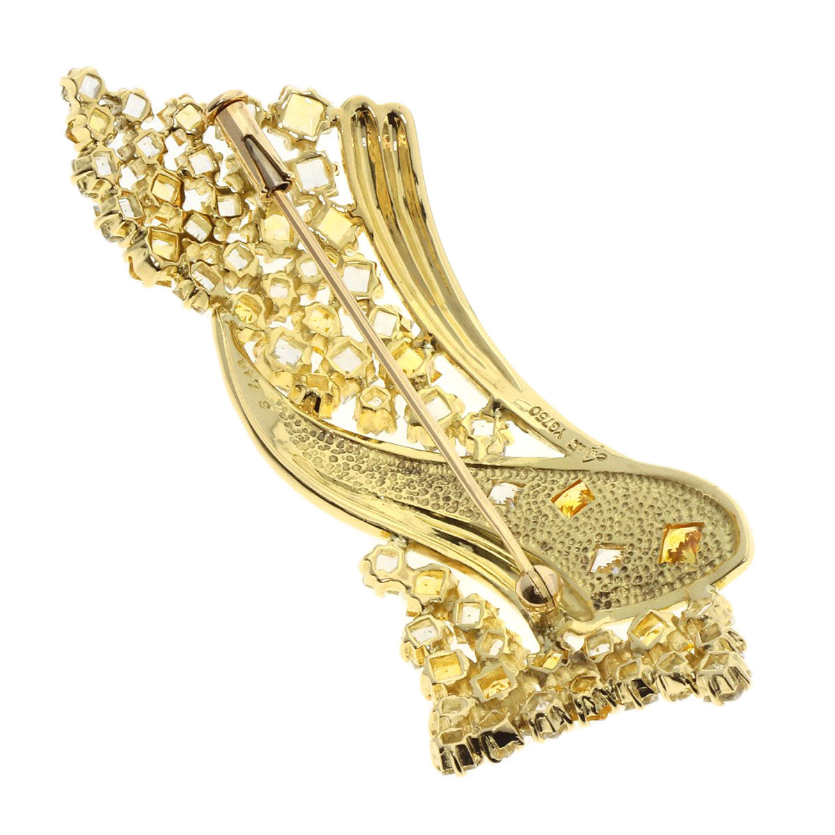 Jeunet sapphire Brooch K18 Yellow Gold Ladies [Used]