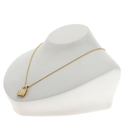 CELINE Bag type Diamond Necklace K18 Yellow Gold Ladies [Used]