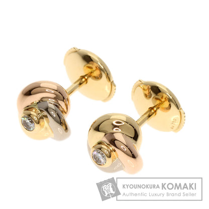 CARTIER Trinity Diamond earring K18 Yellow Gold 18K Pink GoldLadies [Used]