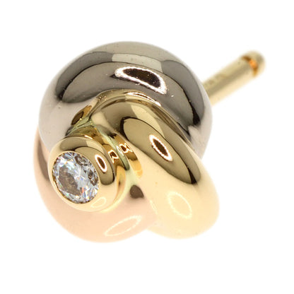 CARTIER Trinity Diamond earring K18 Yellow Gold 18K Pink GoldLadies [Used]