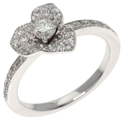 PIAGET Flower motif Diamond #48 Ring K18 White Gold Ladies [Used]