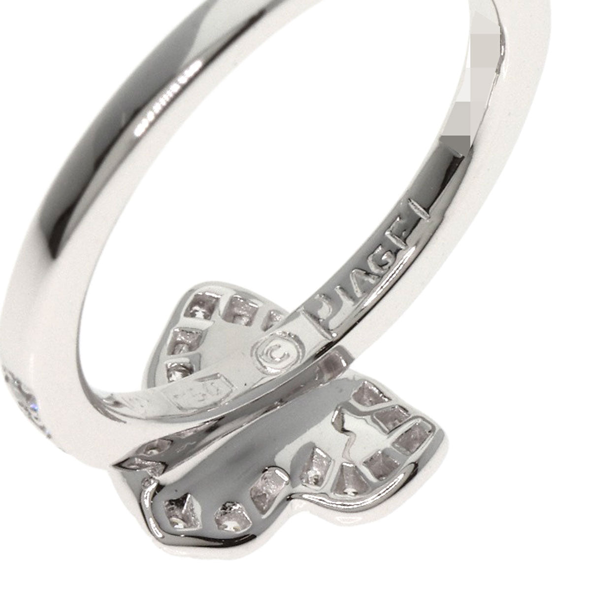 PIAGET Flower motif Diamond #48 Ring K18 White Gold Ladies [Used]