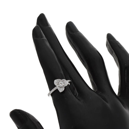 PIAGET Flower motif Diamond #48 Ring K18 White Gold Ladies [Used]