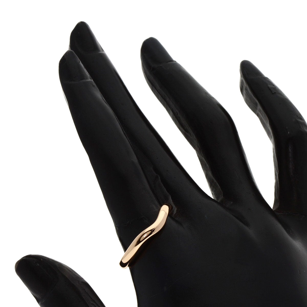 TIFFANY&Co. Curved band Ring K18 Pink Gold unisex [Used]