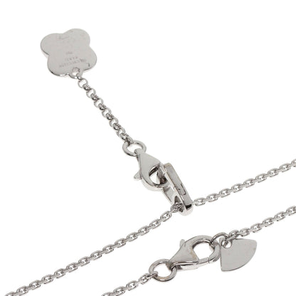 MAUBOUSSIN Flower Diamond Charm Necklace K18 White Gold Ladies [Used]