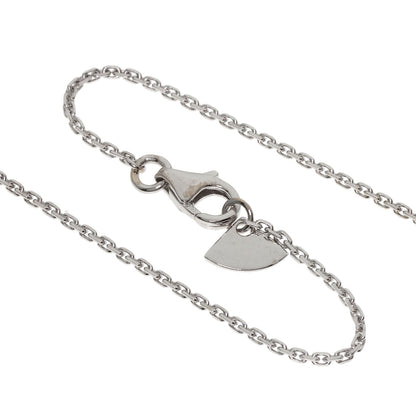 MAUBOUSSIN Flower Diamond Charm Necklace K18 White Gold Ladies [Used]