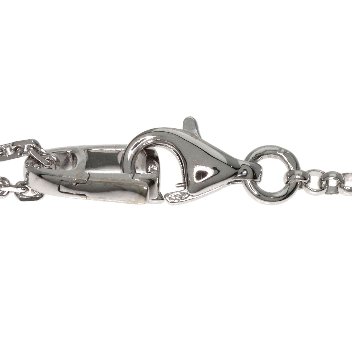 MAUBOUSSIN Flower Diamond Charm Necklace K18 White Gold Ladies [Used]