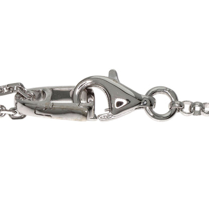 MAUBOUSSIN Flower Diamond Charm Necklace K18 White Gold Ladies [Used]