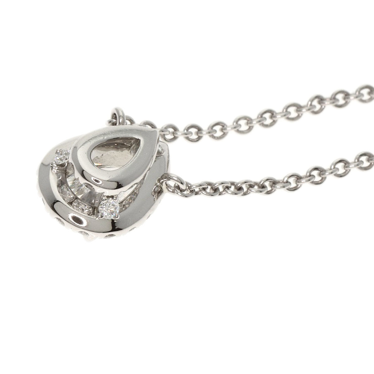 HARRY WINSTON Pear Shape Micropavé Diamond Necklace Platinum PT950 Ladies [Used]