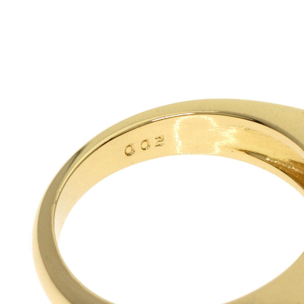 Dior CD logo Diamond Ring K18 Yellow Gold Ladies [Used]