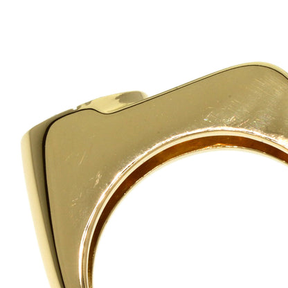 Dior CD logo Diamond Ring K18 Yellow Gold Ladies [Used]