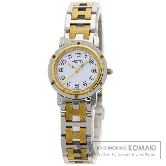HERMES Clipper Watches CL4.220 Stainless Steel/SSxGP Ladies