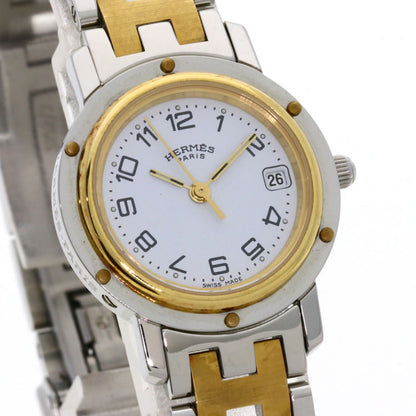 HERMES Clipper Watches CL4.220 Stainless Steel/SSxGP Ladies