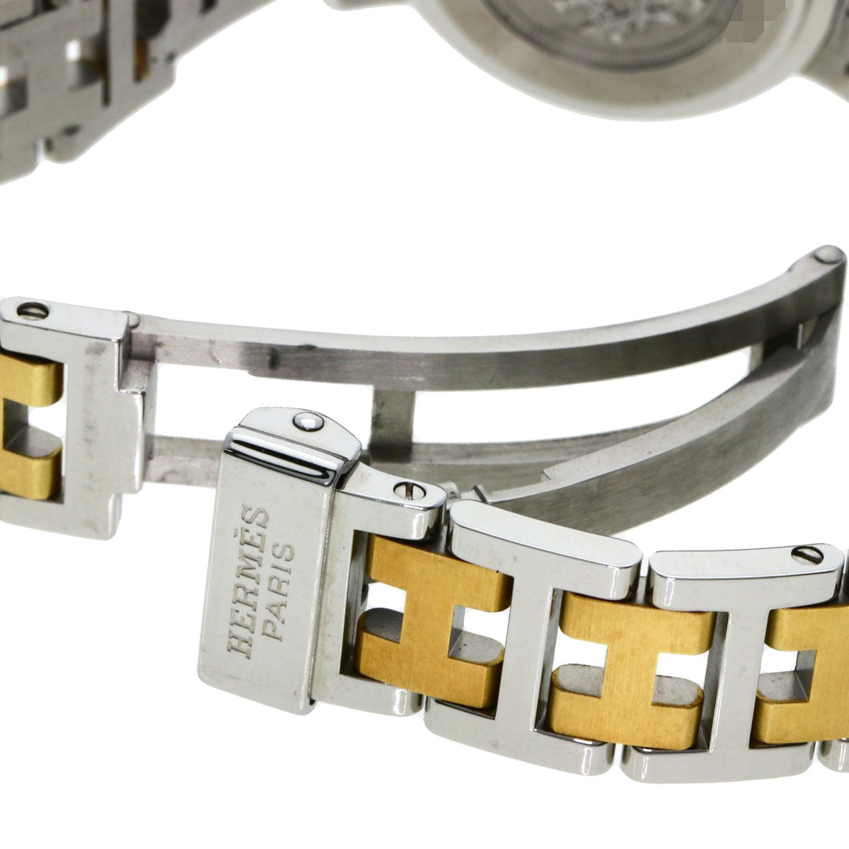 HERMES Clipper Watches CL4.220 Stainless Steel/SSxGP Ladies