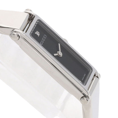 GUCCI Square face 1P Diamond Watches 1500L Stainless Steel/Stainless Steel Ladies
