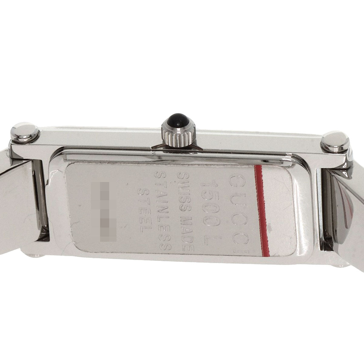 GUCCI Square face 1P Diamond Watches 1500L Stainless Steel/Stainless Steel Ladies