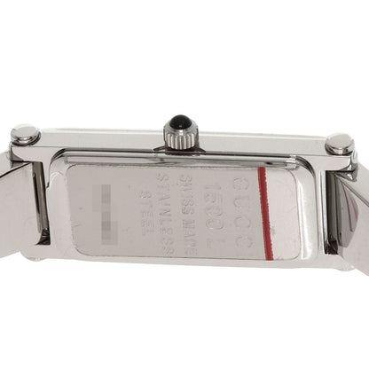 GUCCI Square face 1P Diamond Watches 1500L Stainless Steel/Stainless Steel Ladies