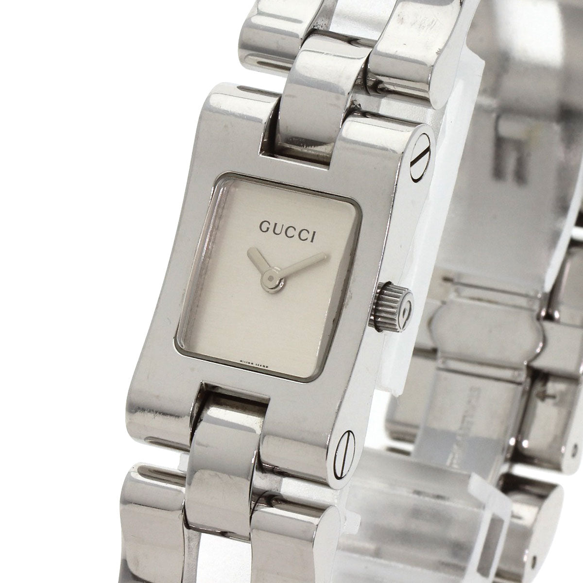 GUCCI Square face Watches 2305L Stainless Steel/Stainless Steel Ladies