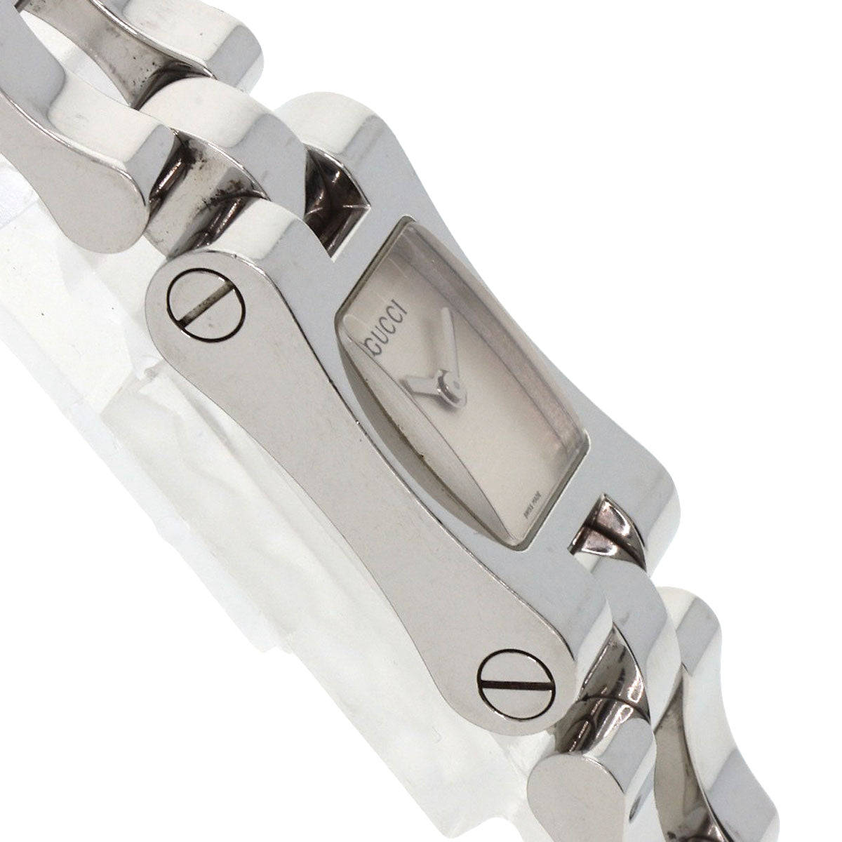 GUCCI Square face Watches 2305L Stainless Steel/Stainless Steel Ladies