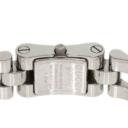 GUCCI Square face Watches 2305L Stainless Steel/Stainless Steel Ladies