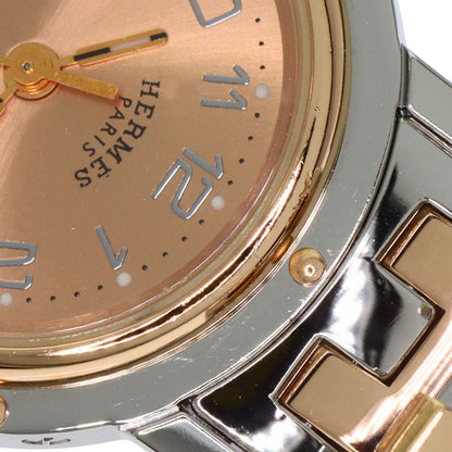 HERMES Clipper new buckle Watches CL4.221 Stainless Steel/SSxPGP Ladies