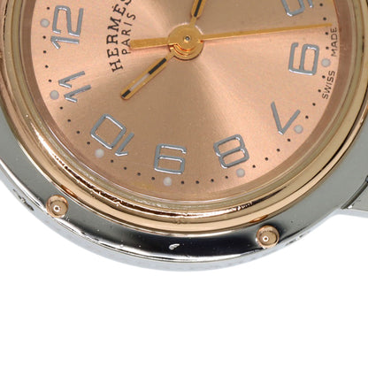 HERMES Clipper new buckle Watches CL4.221 Stainless Steel/SSxPGP Ladies