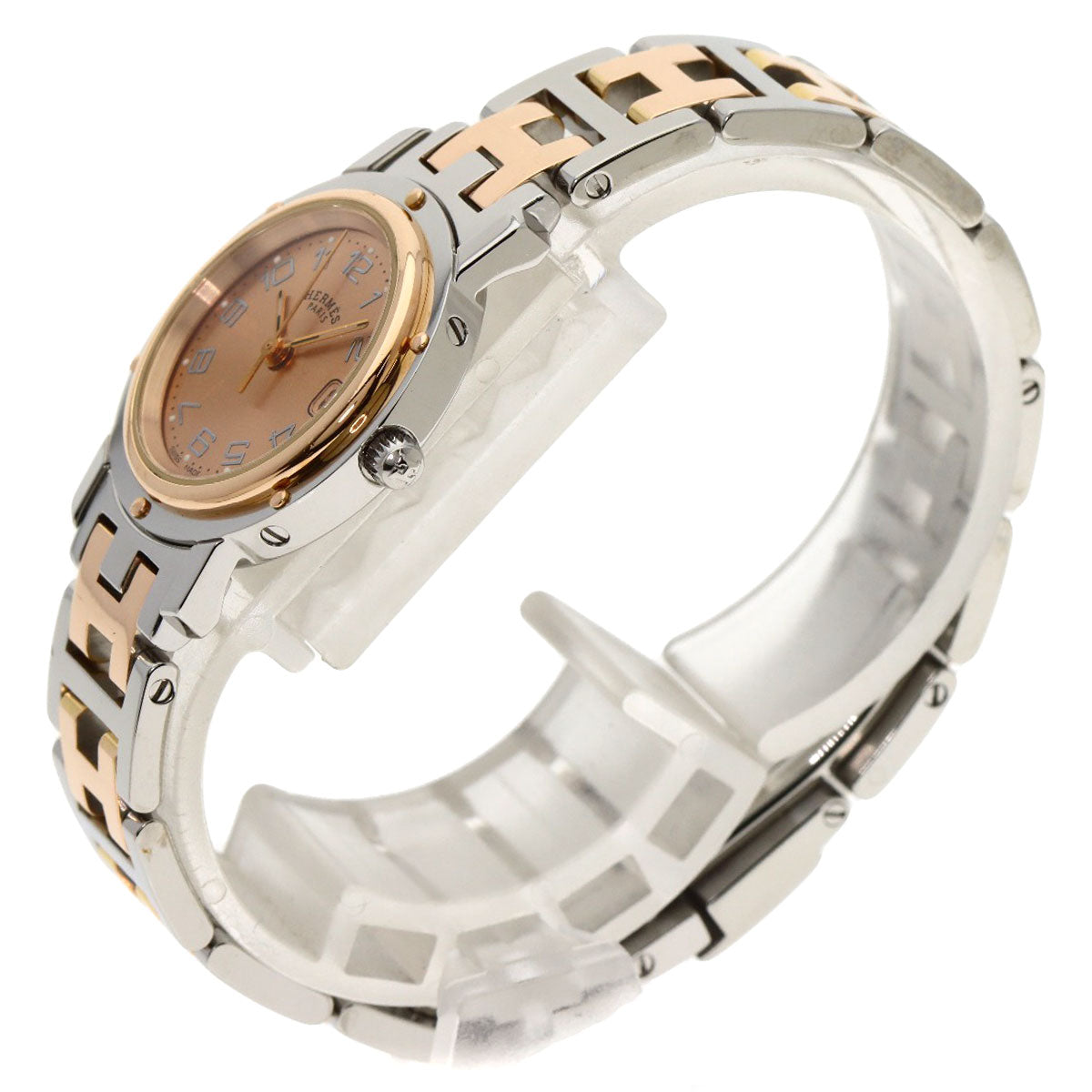 HERMES Clipper new buckle Watches CL4.221 Stainless Steel/SSxPGP Ladies