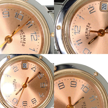 HERMES Clipper new buckle Watches CL4.221 Stainless Steel/SSxPGP Ladies