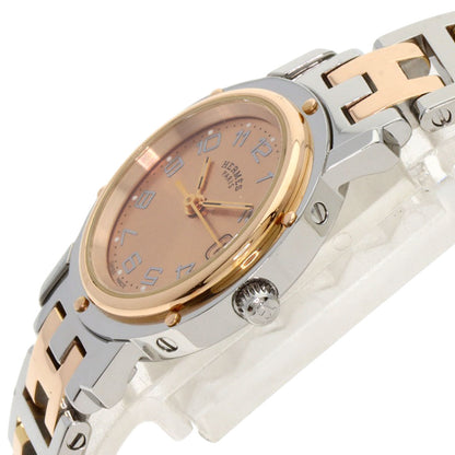 HERMES Clipper new buckle Watches CL4.221 Stainless Steel/SSxPGP Ladies