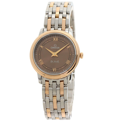OMEGA De Ville Prestige Watches 424.20.27.60.13.001 Stainless Steel/SSxK18RG Ladies